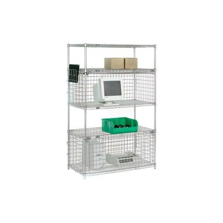 Global Equipment Nexel    Chrome Mini Security Module - 36"W x 18"D x 21"H MSM183C